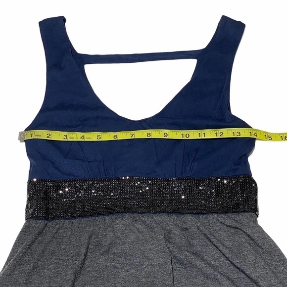 ELLA Moss Alix Chain Sequined V-Neck Mini Dress XS - Picture 9 of 12